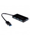 HUB 4 ports USB 3.0 Super haute vitesse adaptateur pour PC portable