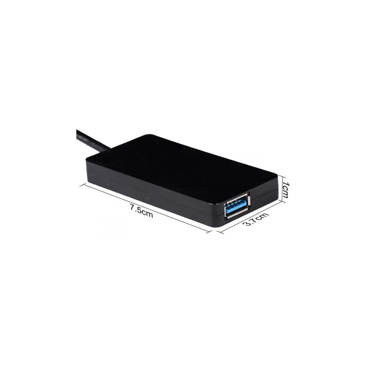 HUB 4 ports USB 3.0 Super haute vitesse adaptateur pour PC portable