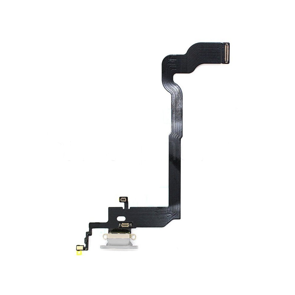 Nappe dock flex connecteur de charge Gris avec micro et antenne pour iPhone X