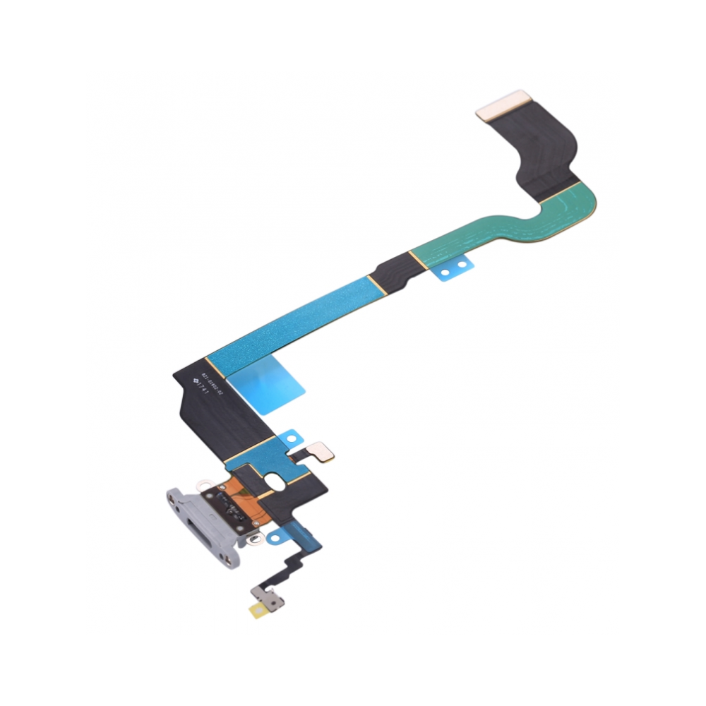 Nappe dock flex connecteur de charge Gris avec micro et antenne pour iPhone X