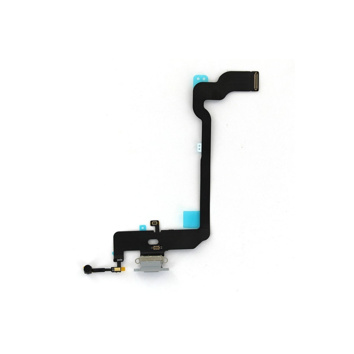 Nappe connecteur port de charge charging flex pour iPhone Xs Argent