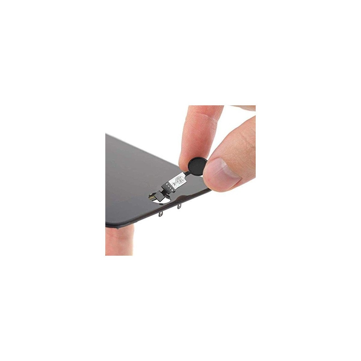 Bouton Home Fonctionnel avec Nappe Flex Compatible avec iPhone SE 2020 Noir