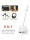 Adaptateur Jack 3.5mm casque audio & Chargeur pour iPhone Blanc