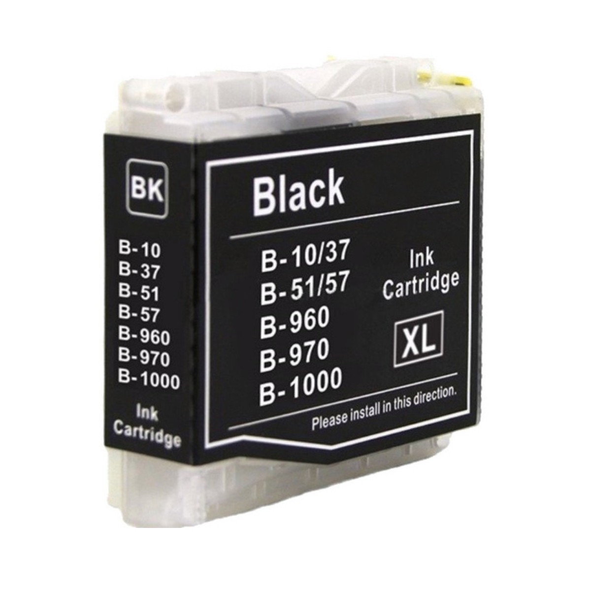 4 Cartouches Noir compatible avec Brother LC1000/970