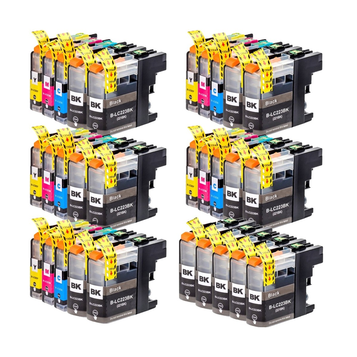 30 Cartouches compatibles avec BROTHER LC223 LC225 LC227 XL