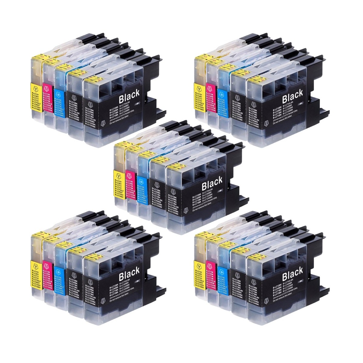 25 Cartouches compatible avec Brother LC1220/LC1240/LC1280