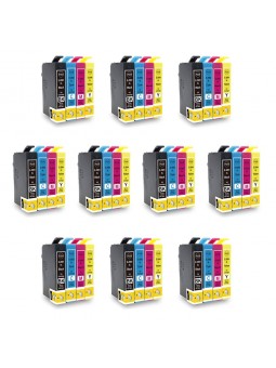 40 Cartouches compatibles EPSON T29 XL (Série Fraise)