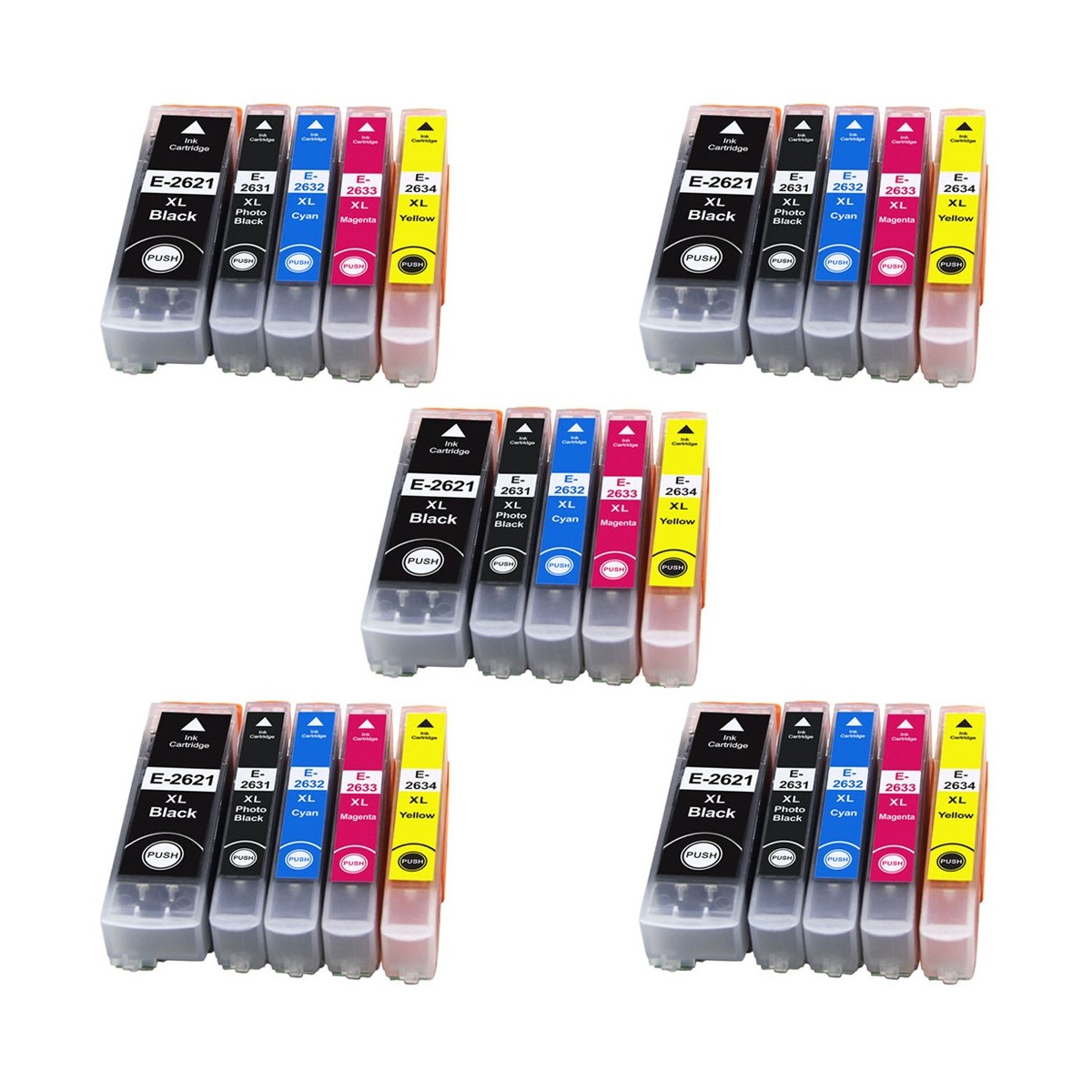 25 Cartouches compatibles EPSON 26XL (série Ours Polaire)