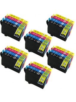 24 Cartouches compatibles avec EPSON 502XL (Série Jumelles)