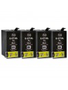 4 Cartouches Noir compatibles avec EPSON 27XL (Série Réveil)