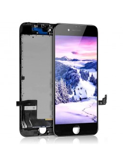 ECRAN LCD POUR IPHONE 7 NOIR + VITRE TACTILE SUR CHASSIS SANS OUTILS