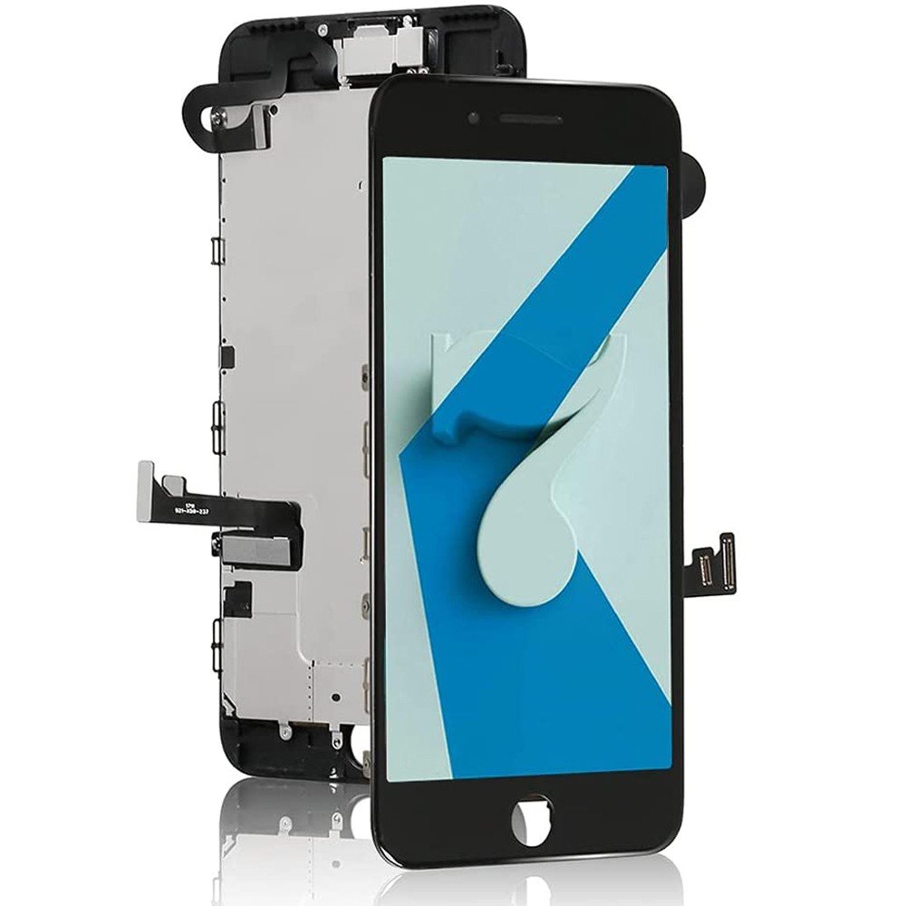 BLOC LCD POUR IPHONE 7 NOIR ASSEMBLÉ VITRE TACTILE + ECRAN LCD SANS OUTILS