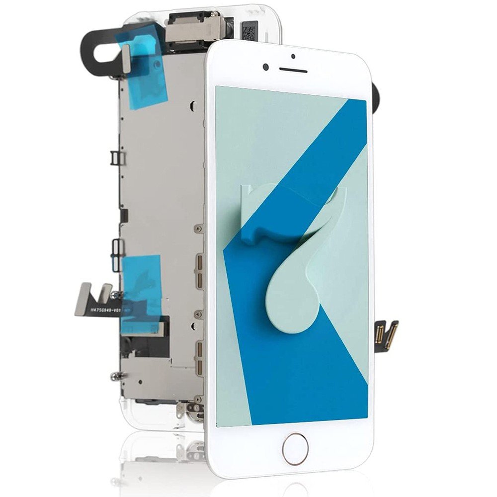 BLOC LCD POUR IPHONE 7 BLANC ASSEMBLÉ VITRE TACTILE + ECRAN LCD SANS OUTILS