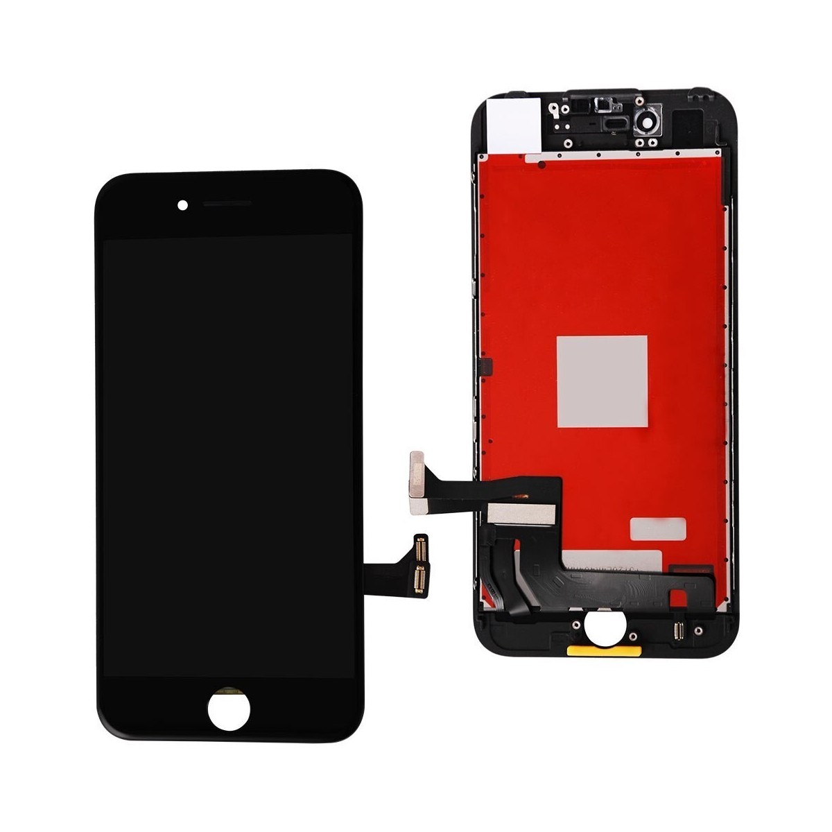 ECRAN LCD POUR IPHONE 7 NOIR + VITRE TACTILE SUR CHASSIS + KIT OUTILS + JOINT + VERRE