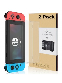 2 Pack -Protecteur d'écran en verre trempé pour Nintendo Switch, 2.5D/0.26mm/9H