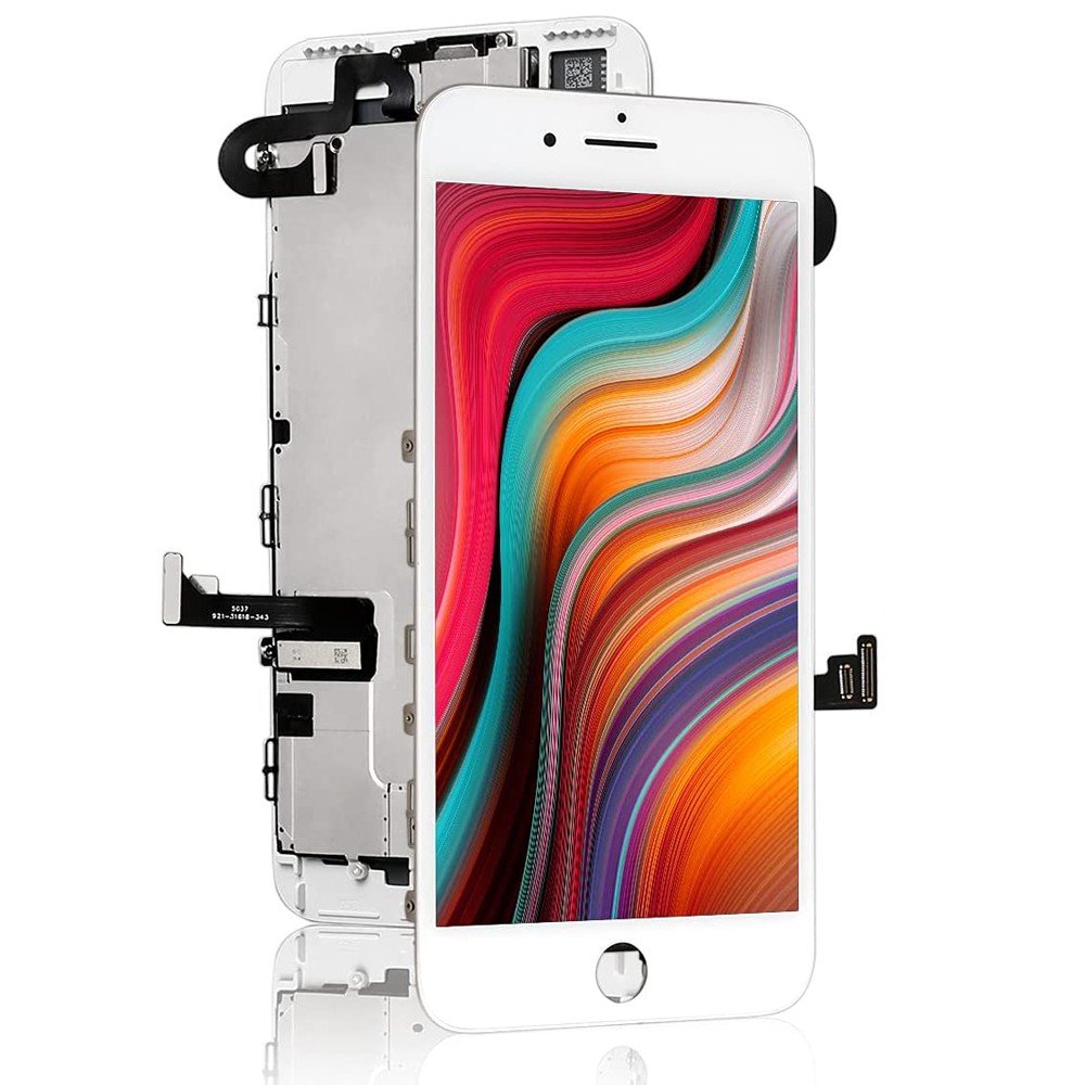 BLOC LCD POUR IPHONE 7 PLUS BLANC ASSEMBLÉ VITRE TACTILE + ECRAN LCD SANS OUTILS
