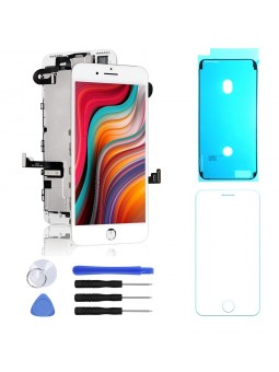 BLOC LCD POUR IPHONE 7 PLUS BLANC TOUT ASSEMBLÉ VITRE TACTILE + ECRAN LCD REMPLACEMENT + OUTILS + VERRE TREMPE + JOINT