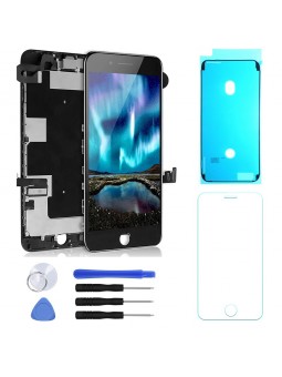 BLOC LCD POUR IPHONE 8 PLUS NOIR TOUT ASSEMBLÉ VITRE TACTILE + ECRAN LCD REMPLACEMENT + OUTILS + 1 VERRE TREMPE + JOINT