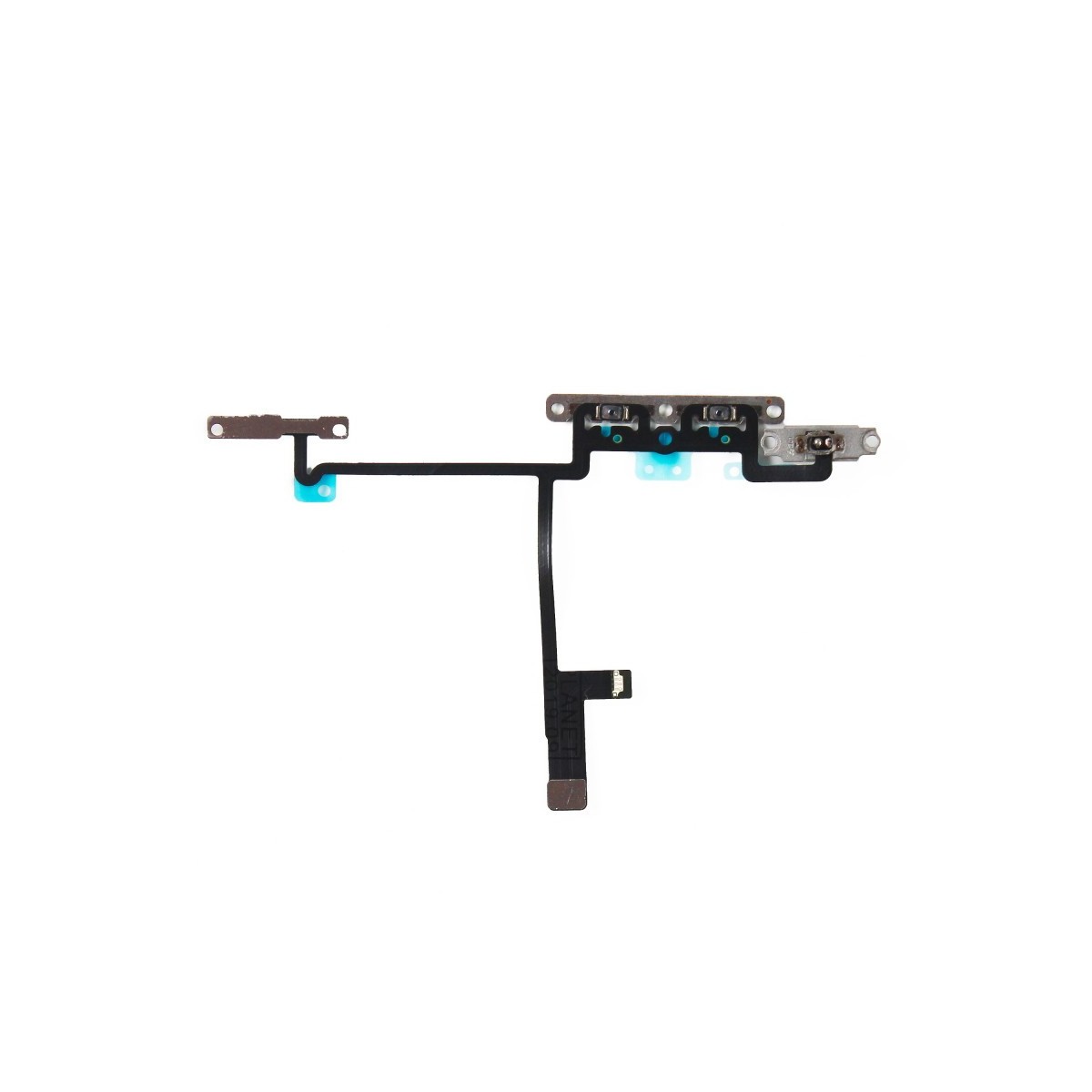 Nappe flex bouton volume vibreur avec pièce métallique assemblé pour iPhone XS