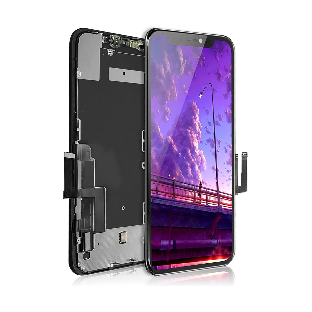 ECRAN LCD POUR IPHONE 11 INCELL VITRE TACTILE SUR CHASSIS NOIR SANS OUTILS