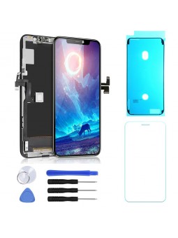 ECRAN LCD POUR IPHONE 11 PRO NOIR INCELL VITRE TACTILE SUR CHASSIS + OUTILS + VERRE + JOINT