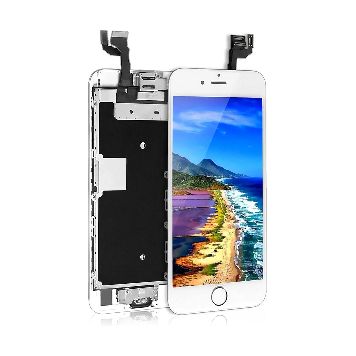 BLOC LCD POUR IPHONE 6S BLANC ASSEMBLÉ VITRE TACTILE + ECRAN LCD SANS OUTILS