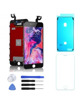 ECRAN LCD POUR IPHONE 6S PLUS NOIR RETINA + VITRE TACTILE COMPLET SUR CHASSIS + OUTILS + JOINT + VERRE