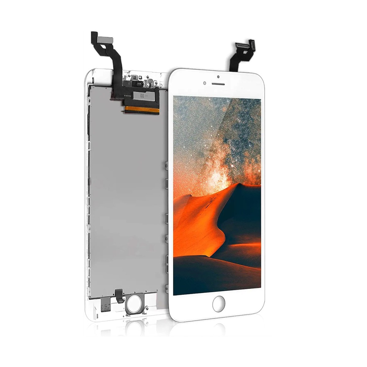 ECRAN LCD POUR IPHONE 6S PLUS BLANC RETINA + VITRE TACTILE SANS OUTILS