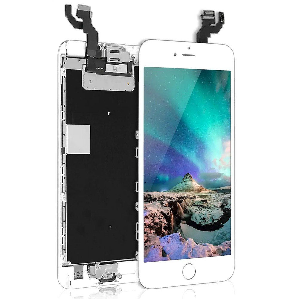 BLOC LCD POUR IPHONE 6S PLUS BLANC ASSEMBLÉ VITRE TACTILE + ECRAN LCD SANS OUTILS