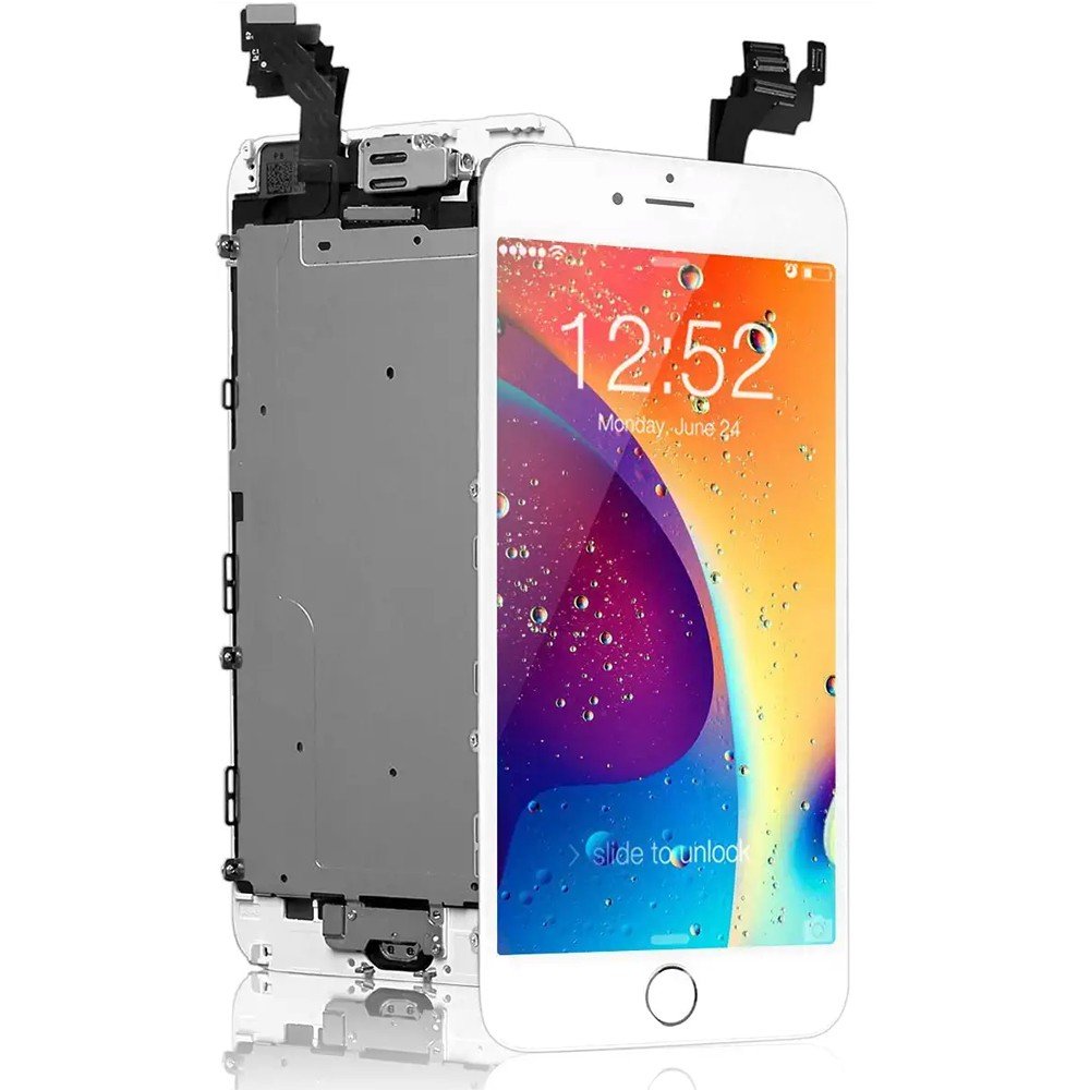 BLOC LCD POUR IPHONE 6 PLUS BLANC TOUT ASSEMBLÉ VITRE TACTILE + ECRAN LCD SANS OUTILS