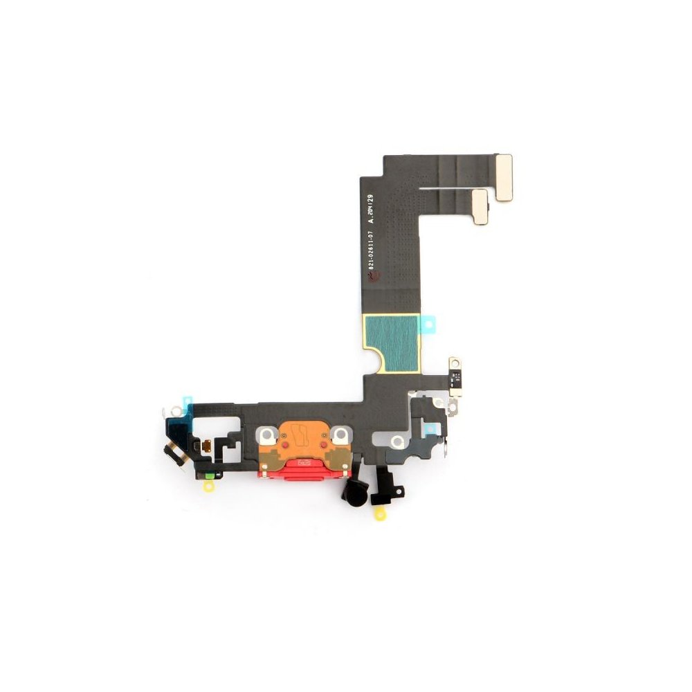 Nappe connecteur port de charge charging flex pour iPhone 12 Mini Rouge