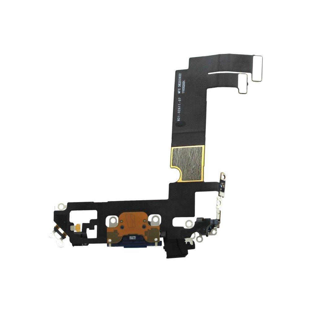 Nappe connecteur port de charge charging flex pour iPhone 12 Mini Bleu