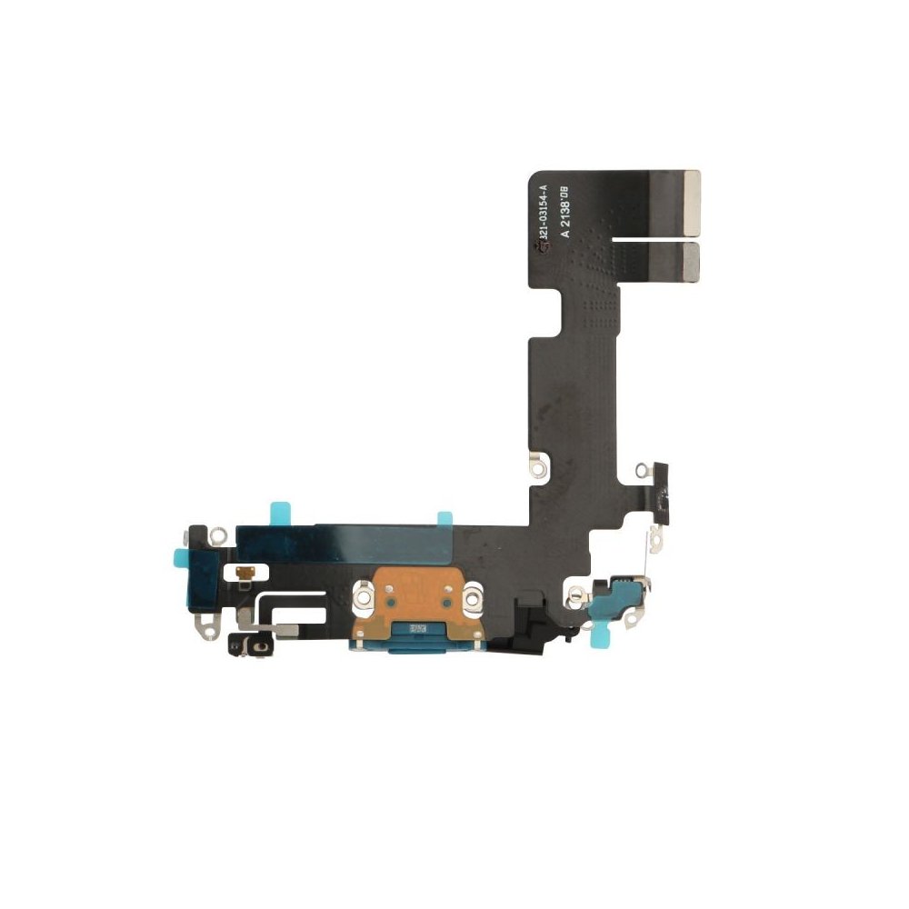 Nappe connecteur port de charge charging flex pour iPhone 13 Bleu