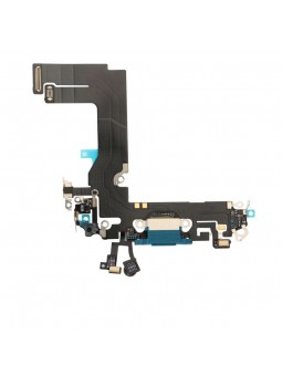 Nappe connecteur port de charge charging flex pour iPhone 13 Mini Bleu
