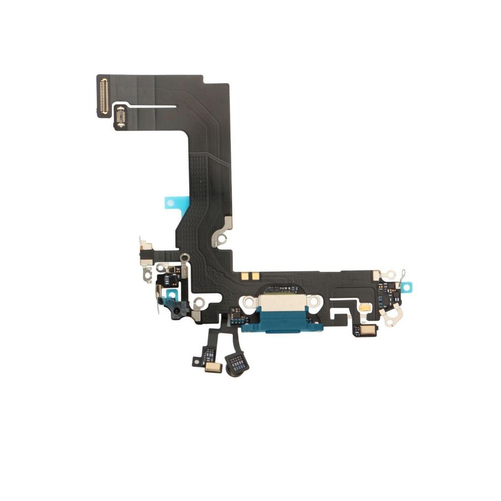 Nappe connecteur port de charge charging flex pour iPhone 13 Mini Bleu