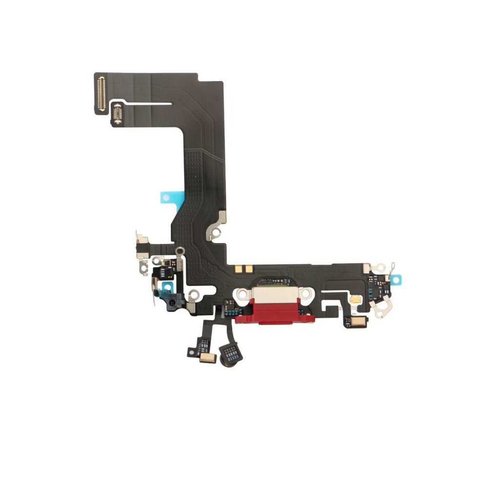 Nappe connecteur port de charge charging flex pour iPhone 13 Mini Rouge