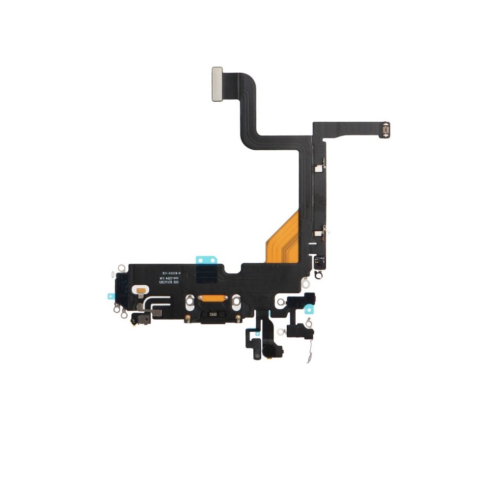 Nappe connecteur port de charge charging flex pour iPhone 13 Pro Noir