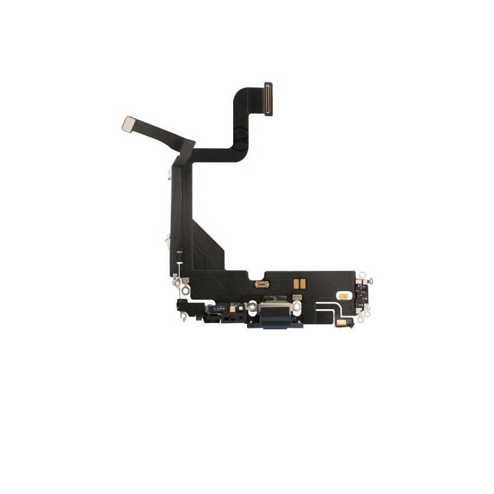 Nappe connecteur port de charge charging flex pour iPhone 13 Pro Bleu