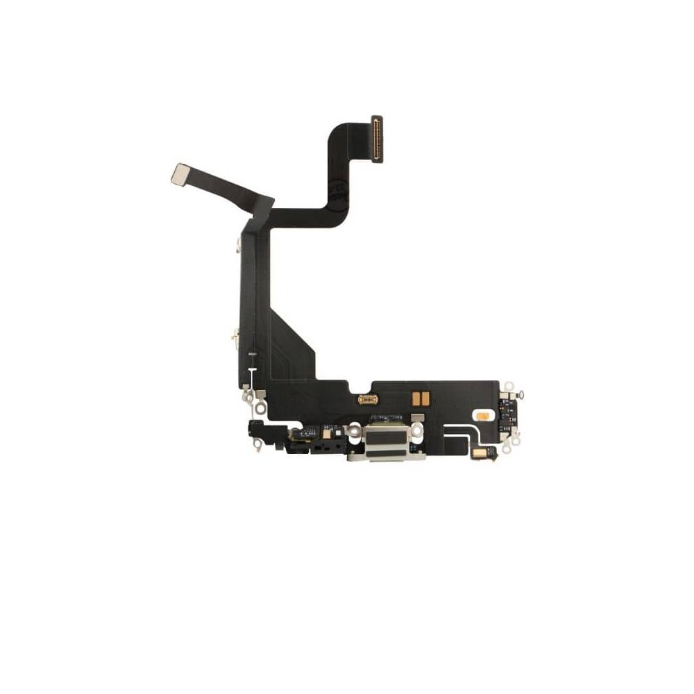 Nappe connecteur port de charge charging flex pour iPhone 13 Pro Argent