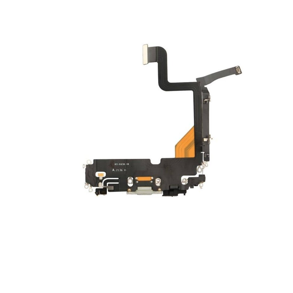 Nappe connecteur port de charge charging flex pour iPhone 13 Pro Argent