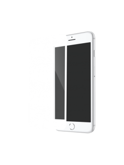 Verre Trempé intégral Blanc Pour iPhone 7 et 8 Recouvre à 100% la face avant