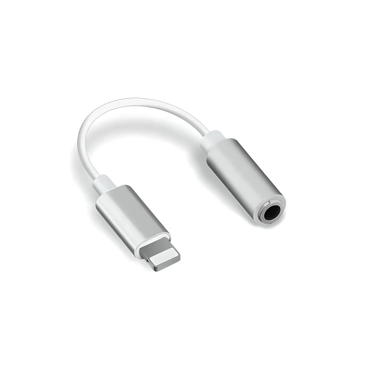 Adaptateur Jack 3,5mm Audio Écouteurs pour iPhone X XR Xs Xs Max 8 8+ 7+ Blanc