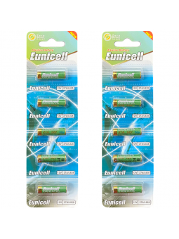 Lot de 10 Piles EUNICELL A27 27A 12V Alcaline