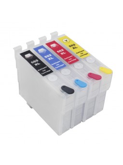 Cartouches rechargeables pour Epson 502XL 502 XL (Série Jumelles)