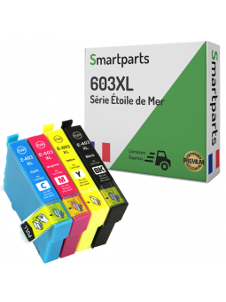 Cartouches EPSON compatibles 603 XL ( série étoile de mer) Pack 4  cartouches