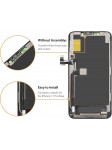 ECRAN LCD TFT POUR IPHONE 11 PRO MAX NOIR VITRE TACTILE SUR CHASSIS SANS OUTILS