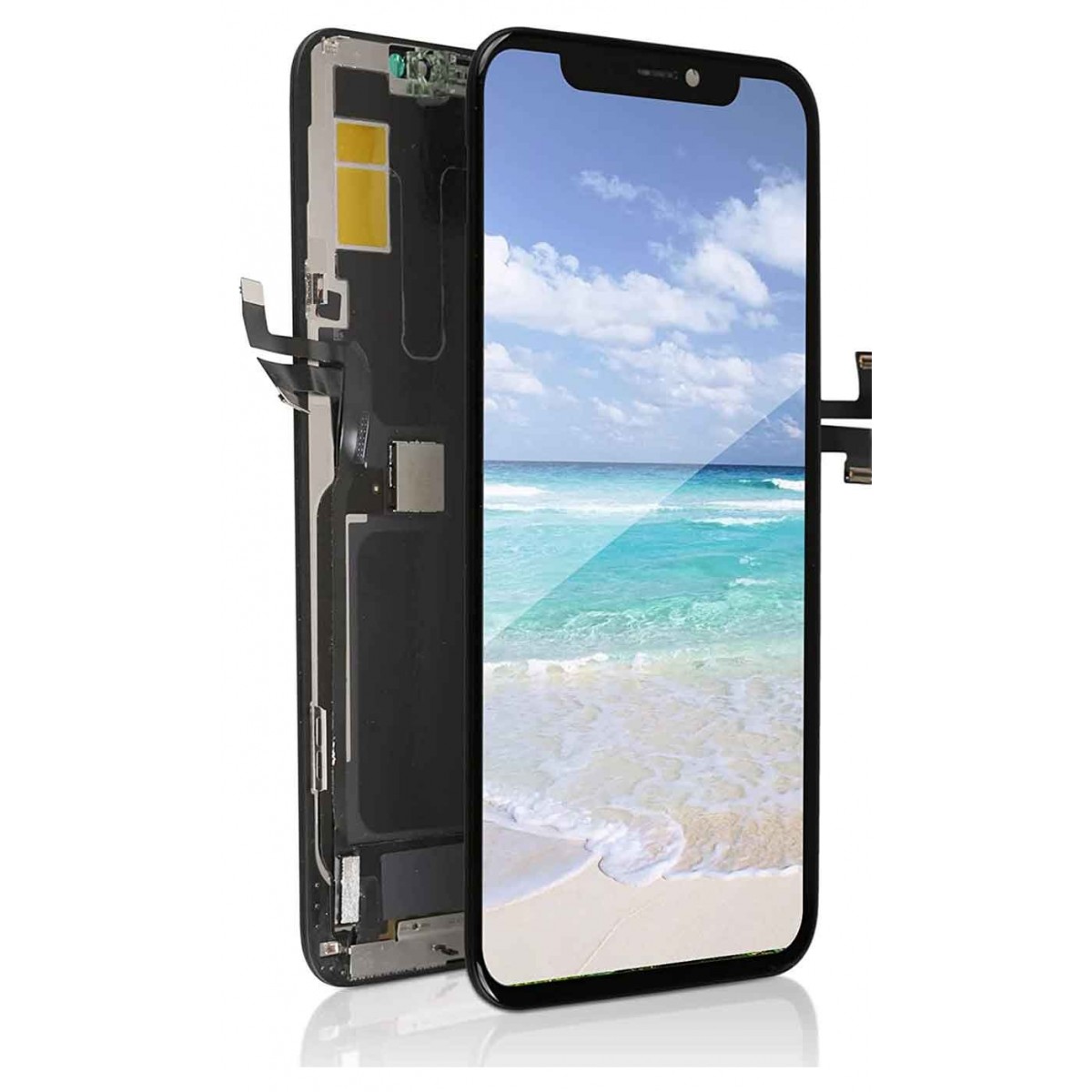 ECRAN LCD TFT POUR IPHONE 11 PRO MAX NOIR VITRE TACTILE SUR CHASSIS SANS OUTILS