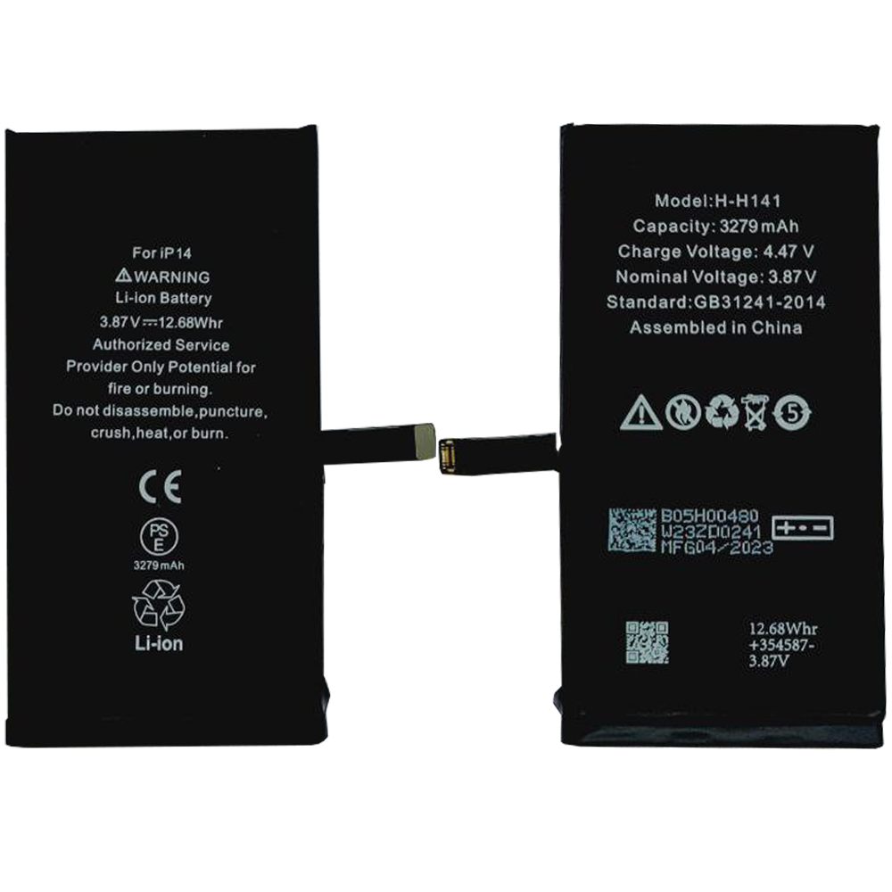 BATTERIE POUR IPHONE 14 INTERNE NEUVE DE REMPLACEMENT SANS OUTILS