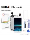 OuiSmart® BOITE BLOC COMPLET POUR IPHONE 6 BLANC TOUT ASSEMBLÉ VITRE TACTILE + ECRAN LCD + 1 VERRE TREMPE + BOITE FBC