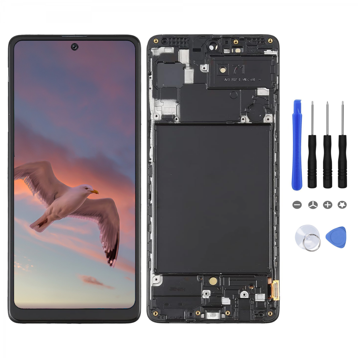 BLOC ECRAN LCD ASSEMBLÉ POUR SAMSUNG GALAXY A71 SM-A715F + OUTILS